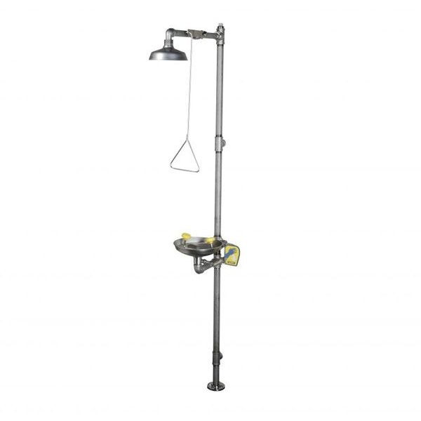 Stainless Steel Freestanding Combination Shower & Eye Stainless Steel Freestanding Combination Shower & Eye