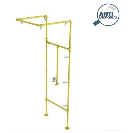 Decontamination Shower With Brass Chrome Plated Heads Decontamination Shower With Brass Chrome Plated Heads